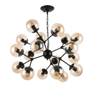 SLE154913-18 Светильник подвесной Черный/Янтарный E14 18*60W LACOTTA-foto2