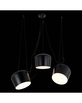SLE120643-03 Светильник подвесной Черный/Черный E27 3*40W TRIESTE-foto3