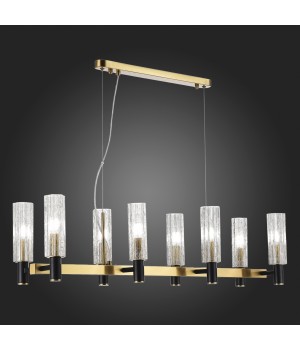 SL1238.303.08 Люстра подвесная ST-Luce Латунь/Кракелированное стекло E14 8*40W CASALI-foto5