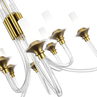 SL1241.203.08 Люстра подвесная ST-Luce Золотистый/Белый E14 8*40W VETRANO-foto3