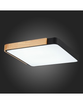 SLE201242-01 Светильник потолочный Черный, Светлое дерево/Белый LED 1*42W 3000K/4000K/6000K FESTA-foto3