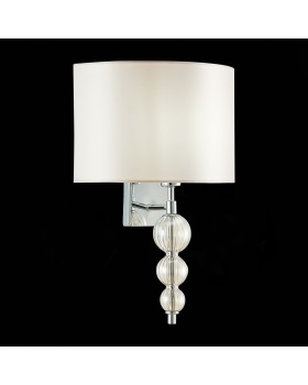 SLE105701-01 Бра Хром/Светло-бежевый E14 1*40W RAMER-foto3