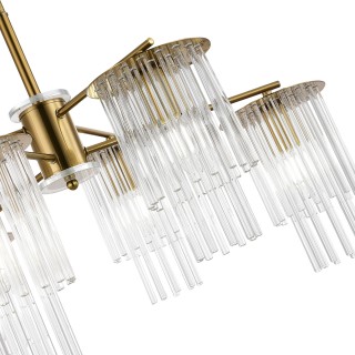 SLE1122-303-06 Светильник подвесной Латунь/Прозрачный E14 6*40W LYNDEN-foto3