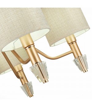 SLE107003-05 Люстра подвесная Золотистый/Бежевый E14 5*40W VILEDE-foto11