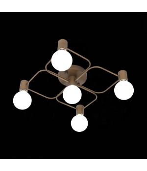 SL413.202.05 Люстра потолочная ST-Luce Латунь E27 5*40W TAVERE-foto7