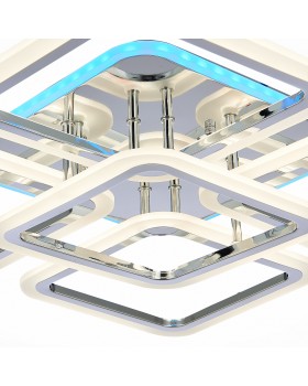 SLE200412-05RGB Светильник потолочный Хром/Белый LED 1*140W RGB 10W 3000-6000K QUTRO-foto5