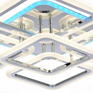 SLE200412-05RGB Светильник потолочный Хром/Белый LED 1*140W RGB 10W 3000-6000K QUTRO-foto5