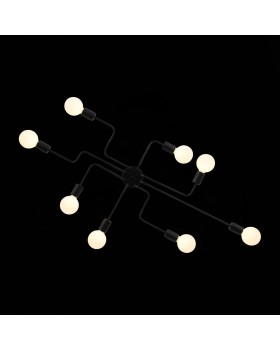 SL419.442.08 Люстра потолочная Черный E27 8*60W ANO-foto4