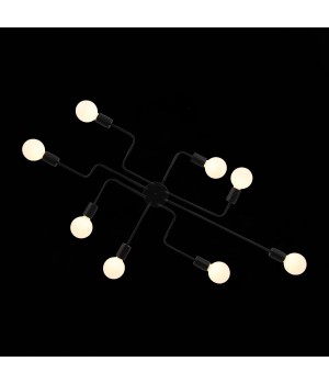 SL419.442.08 Люстра потолочная Черный E27 8*60W ANO-foto4