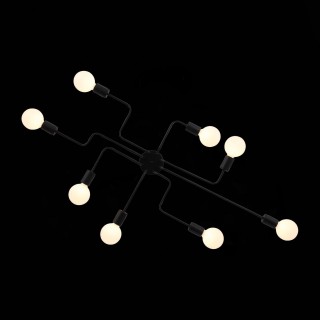 SL419.442.08 Люстра потолочная Черный E27 8*60W ANO-foto4