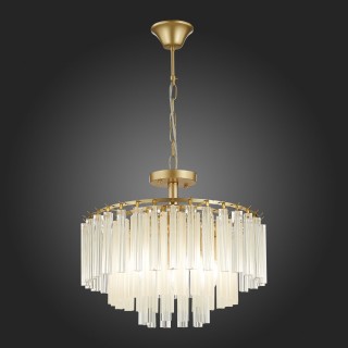SLE260103-05 Люстра подвесная Шампань/Шампань, Прозрачный E14 5*40W REGGIO-foto6