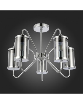 SLE102302-05 Люстра потолочная Хром/Дымчатый E14 5*40W VALIERI-foto8