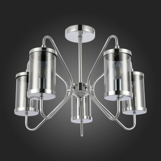 SLE102302-05 Люстра потолочная Хром/Дымчатый E14 5*40W VALIERI-foto8