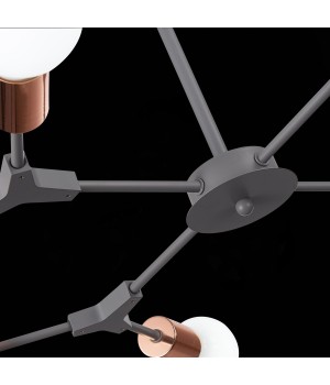 SLE106403-08 Люстра подвесная Серый, Розовое золото E27 8*60W PALARE-foto8