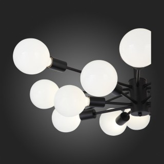 SL419.402.16 Люстра потолочная Черный E27 16*60W ANO-foto8