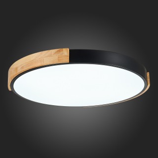 SLE201342-01 Светильник потолочный Черный, Светлое дерево/Белый LED 1*40W 3000K/4000K/6000K DELIA-foto3