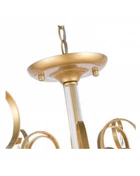 SL177.203.06 Люстра подвесная, потолочная Золотистый/Белый E14 6*40W AZZURRO-foto10