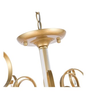 SL177.203.06 Люстра подвесная, потолочная Золотистый/Белый E14 6*40W AZZURRO-foto10