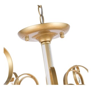 SL177.203.06 Люстра подвесная, потолочная Золотистый/Белый E14 6*40W AZZURRO-foto10