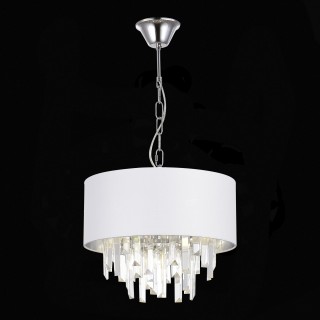 SLE1120-103-05 Светильник подвесной Хром/Белый E14 5*40W DAHLIA-foto4