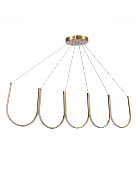 SL6202.213.01 Светильник подвесной ST-Luce Золотистый LED 1*68W 3000K HEIT-foto2