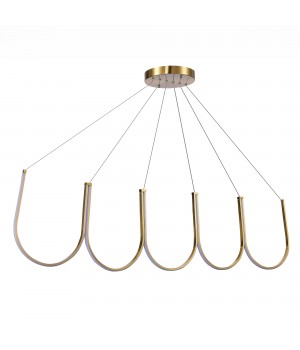 SL6202.213.01 Светильник подвесной ST-Luce Золотистый LED 1*68W 3000K HEIT-foto2