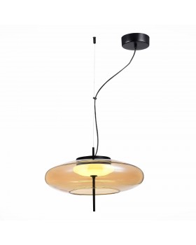 SL6500.413.01 Подвес ST-Luce Черный/Янтарный LED 1*15W 3000K HELIA