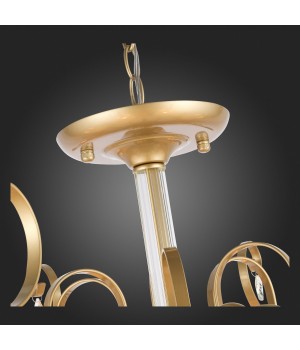 SL177.203.06 Люстра подвесная, потолочная Золотистый/Белый E14 6*40W AZZURRO-foto12