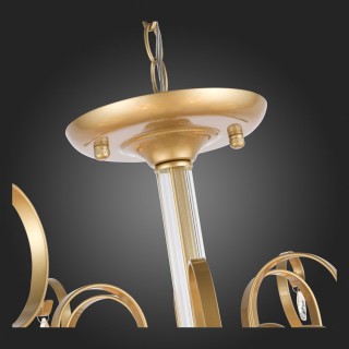 SL177.203.06 Люстра подвесная, потолочная Золотистый/Белый E14 6*40W AZZURRO-foto12