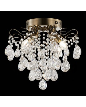 SLE160102-04 Светильник потолочный Бронза/Прозрачный E14 4*60W KAME-foto9