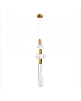 SL6117.203.03 Светильник подвесной ST-Luce Латунь/Золотой, Прозрачный LED 3*3W 3000K TACCHE-foto2