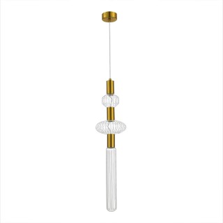 SL6117.203.03 Светильник подвесной ST-Luce Латунь/Золотой, Прозрачный LED 3*3W 3000K TACCHE-foto2