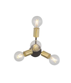 SL437.401.04 Бра ST-Luce Золотистый,Черный E27 4*60W FOGLIONE-foto3