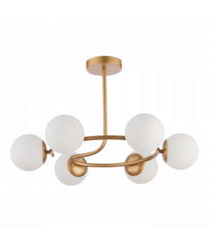 SLE220602-06 Люстра потолочная Золотистый/Белый E14 6*40W CALABRIA-foto2