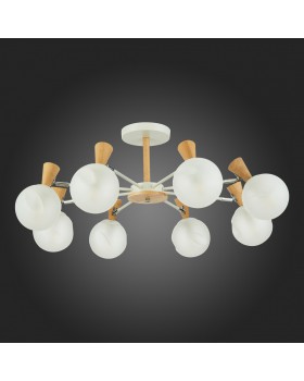 SLE220702-08 Люстра потолочная Белый, Светлое дерево/Белый E14 8*40W CATANIA-foto8