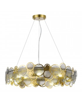 SL6133.313.09 Светильник подвесной ST-Luce Латунь/Дымчатый G9 9*5W 4000K SWATCH