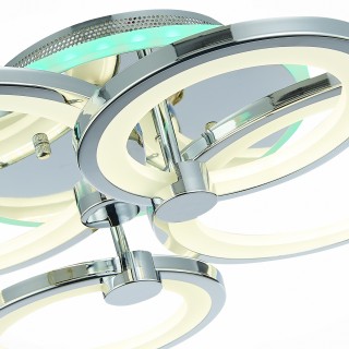 SLE200312-04RGB Светильник потолочный Хром/Белый LED 1*100W RGB 8W 3000-6000K LETO-foto6