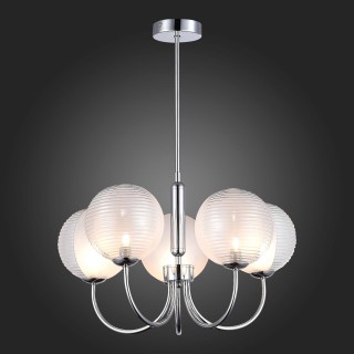 SLE1096-103-05 Светильник подвесной Хром/Прозрачный G9 5*5W AVEIRO-foto5