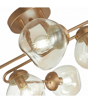 SLE155702-06 Люстра потолочная Золотистый/Янтарный E14 6*40W MORE-foto10