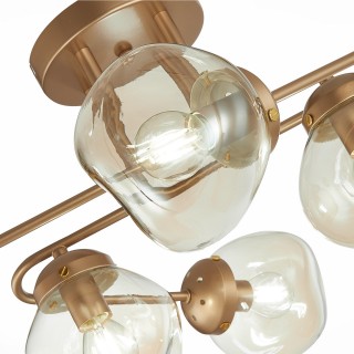 SLE155702-06 Люстра потолочная Золотистый/Янтарный E14 6*40W MORE-foto10