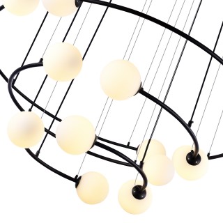 SL1186.403.12 Светильник подвесной ST-Luce Черный/Молочный G9 12*5W ARKOS-foto3