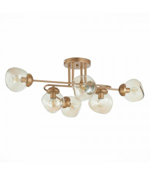 SLE155702-06 Люстра потолочная Золотистый/Янтарный E14 6*40W MORE-foto2