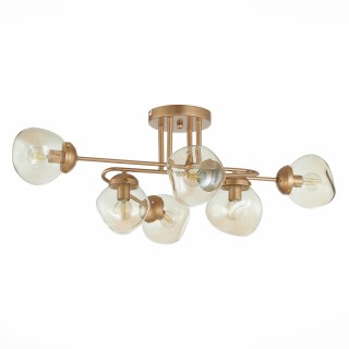 SLE155702-06 Люстра потолочная Золотистый/Янтарный E14 6*40W MORE-foto2