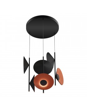 SL3003.403.09 Светильник подвесной ST-Luce Черный/Оранжевый, Черный LED 9*2W 3000K SENTITO-foto2