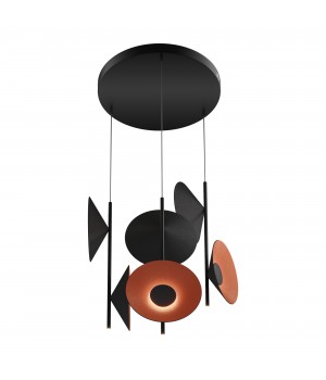 SL3003.403.09 Светильник подвесной ST-Luce Черный/Оранжевый, Черный LED 9*2W 3000K SENTITO-foto2