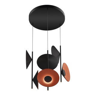 SL3003.403.09 Светильник подвесной ST-Luce Черный/Оранжевый, Черный LED 9*2W 3000K SENTITO-foto2