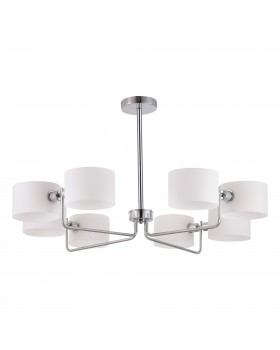 SLE1121-102-08 Светильник потолочный Хром/Молочно-Белый E14 8*40W AERIN-foto2