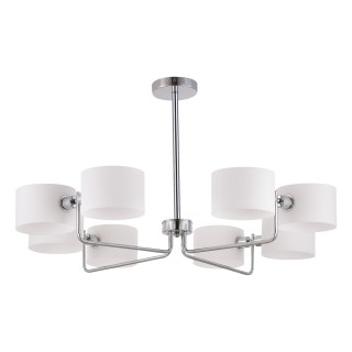 SLE1121-102-08 Светильник потолочный Хром/Молочно-Белый E14 8*40W AERIN-foto2