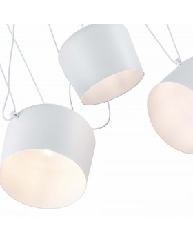 SLE120653-03 Светильник подвесной Белый/Белый E27 3*40W TRIESTE-foto3