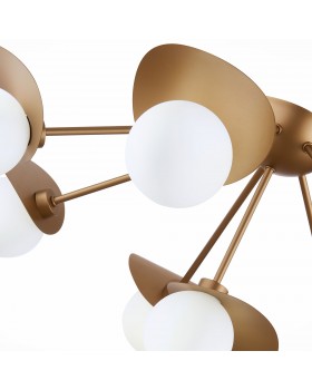 SLE220502-08 Люстра потолочная Золотистый/Белый G9 8*5W BOLZANO-foto5